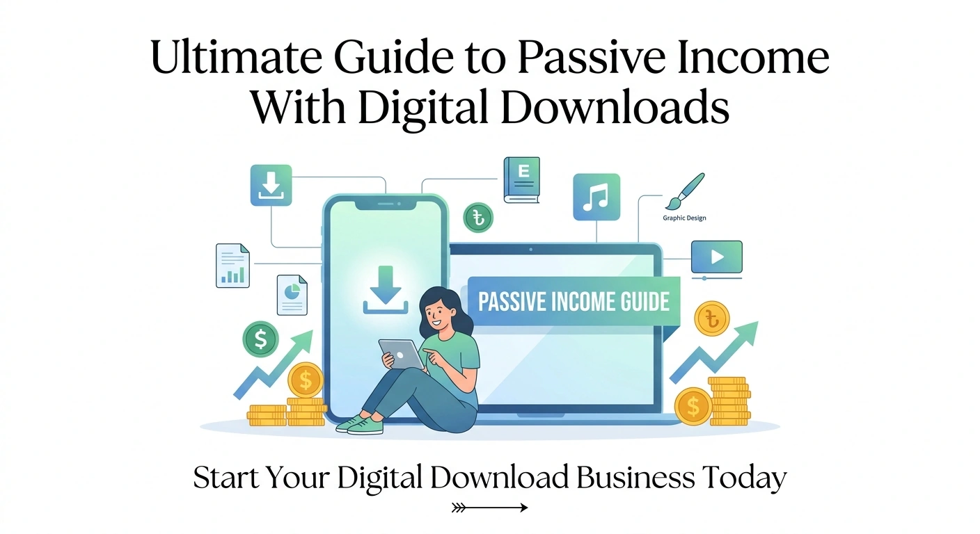 ultimate guide to passive income with digital downloads