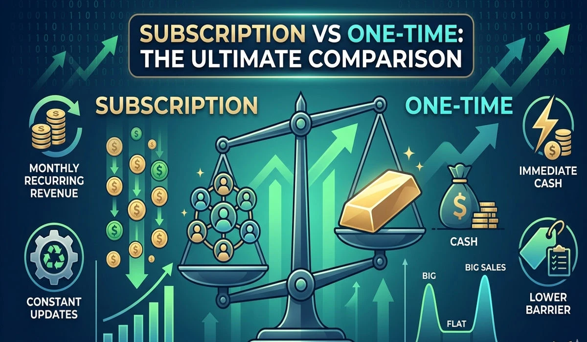 Subscription vs One-Time Digital Products Comparison